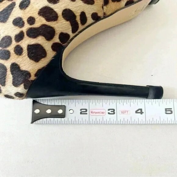 Aldo Leopard Print High Heel Pumps Pointed Toe Platform Brown Tan Size 7.5 - Picture 10 of 16